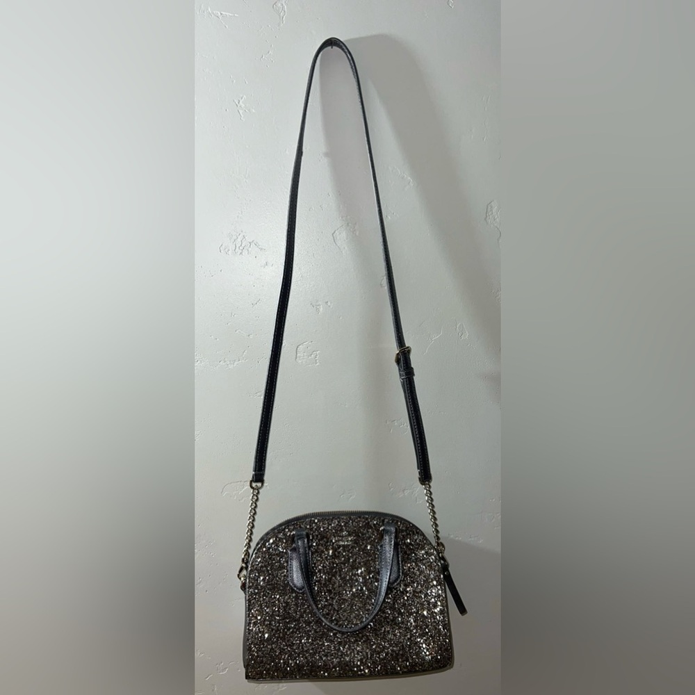 NWOT Kate Spade Chunky Glitter Dome Crossbody Satchel - Picture 6 of 17